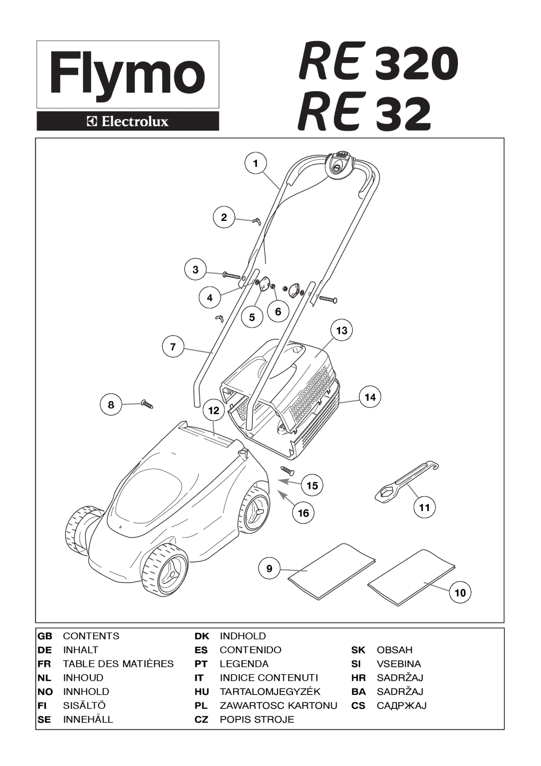 Flymo RE320 manual 