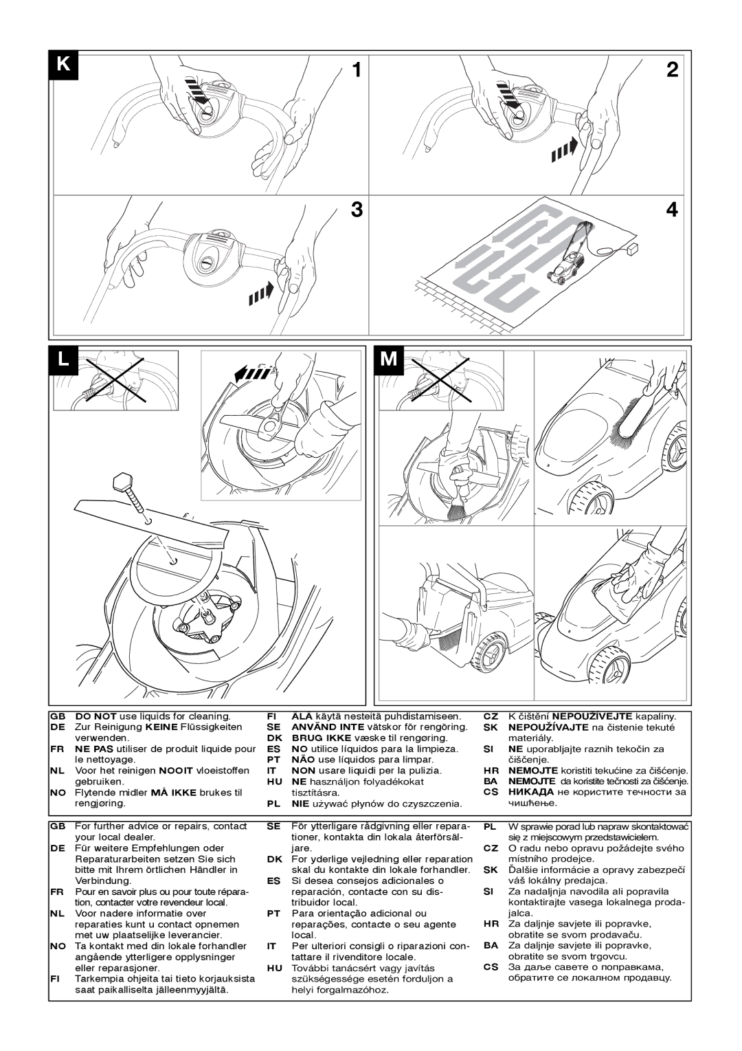 Flymo RE320 manual 