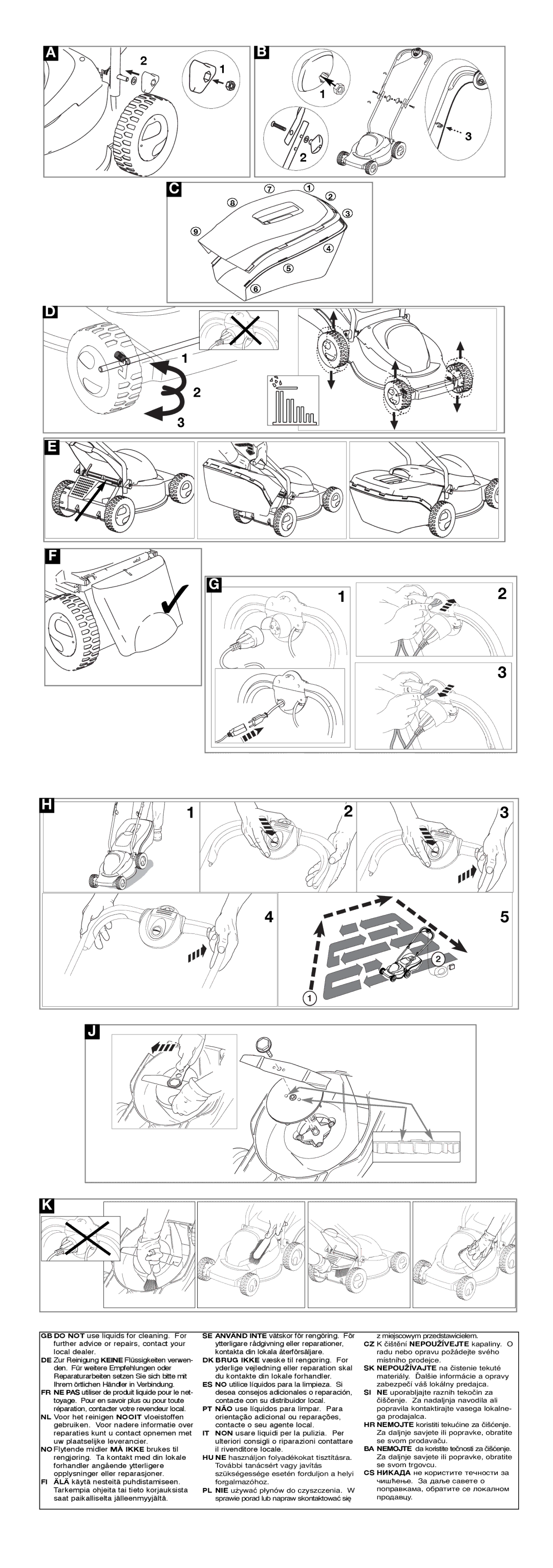 Flymo RE330, R330 instruction manual 