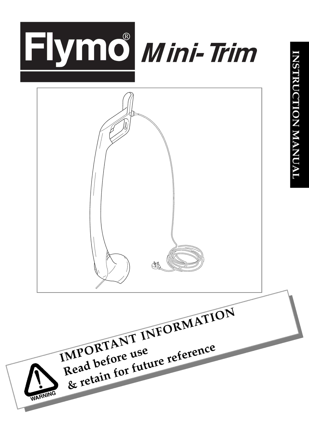 Flymo Trimmer I instruction manual Mini-Trim 