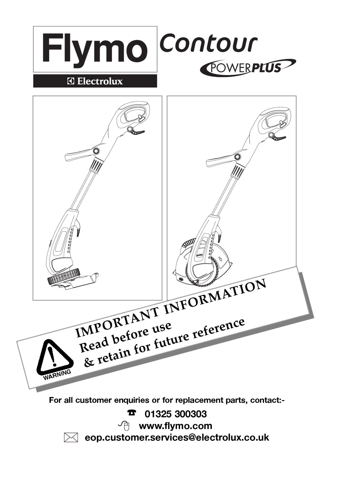 Flymo Trimmers manual Information 