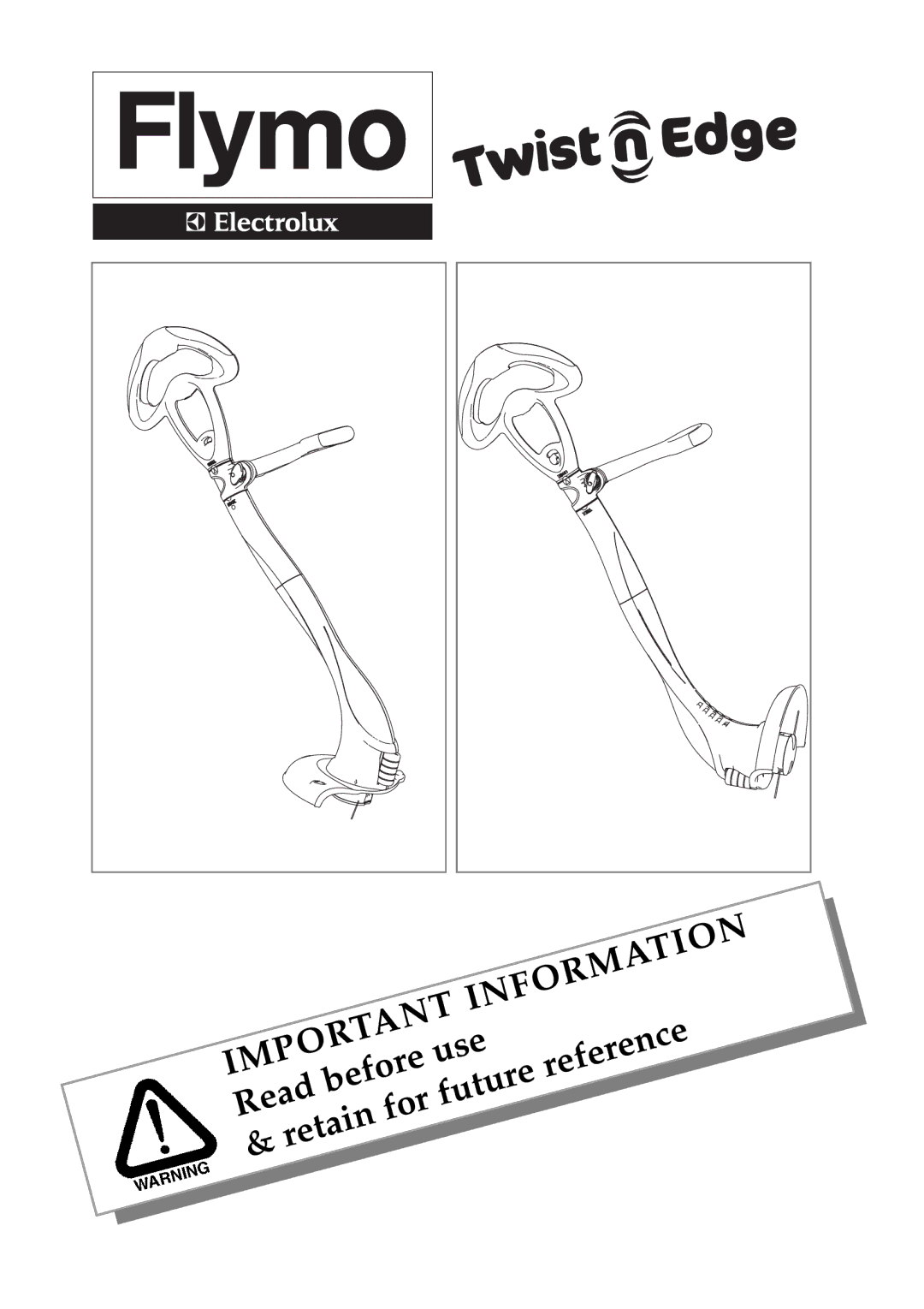 Flymo Twist n Edge Trimmer manual Information 