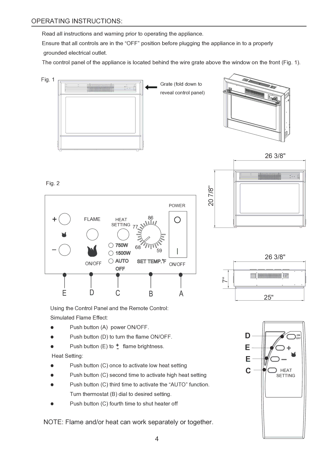 FMI FEF26 manual Operating Instructions 