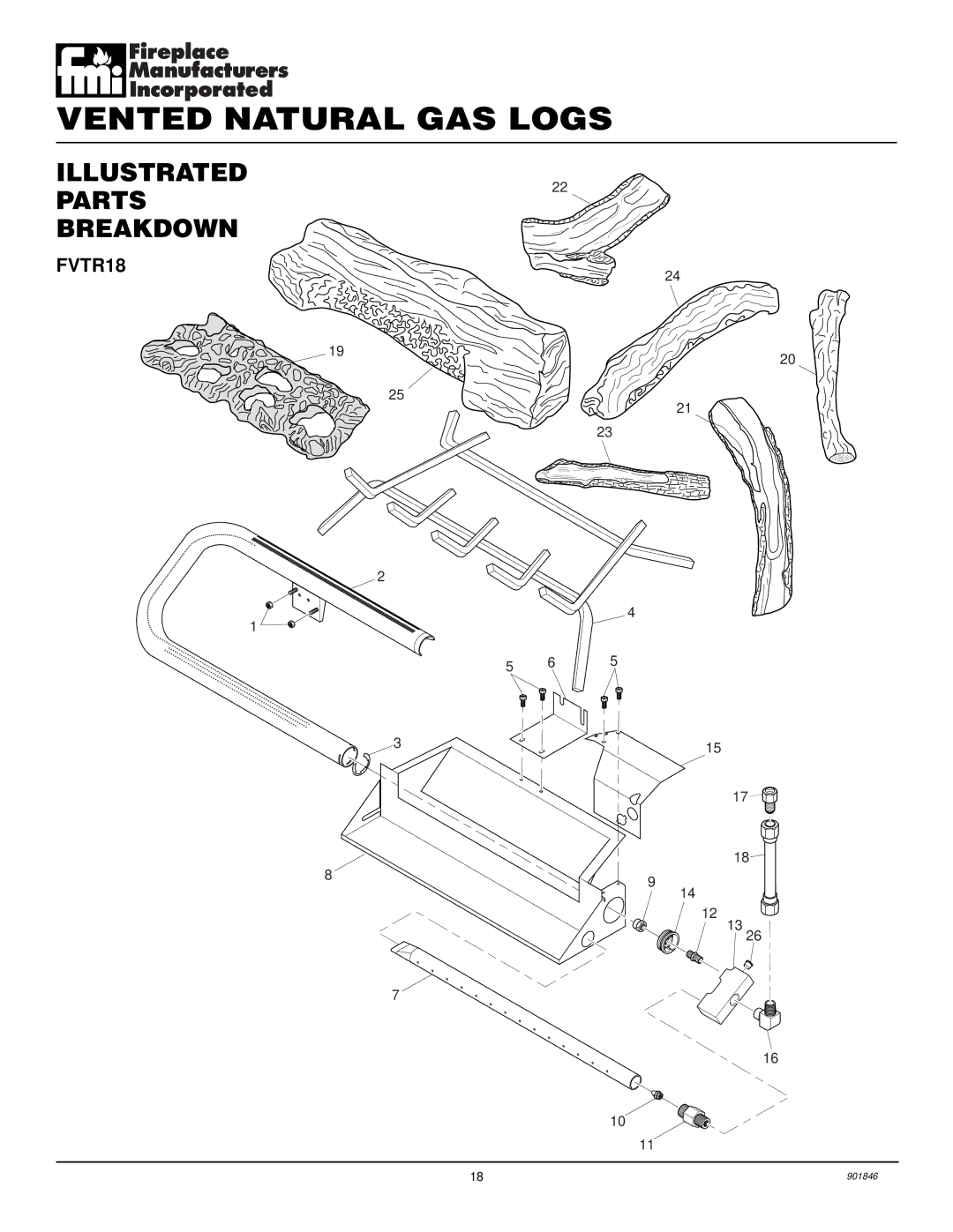 FMI FVTR18, FVTR24 installation manual Illustrated Parts Breakdown 