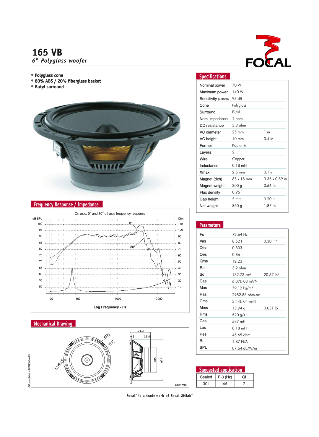 Focal 165 VB manual 