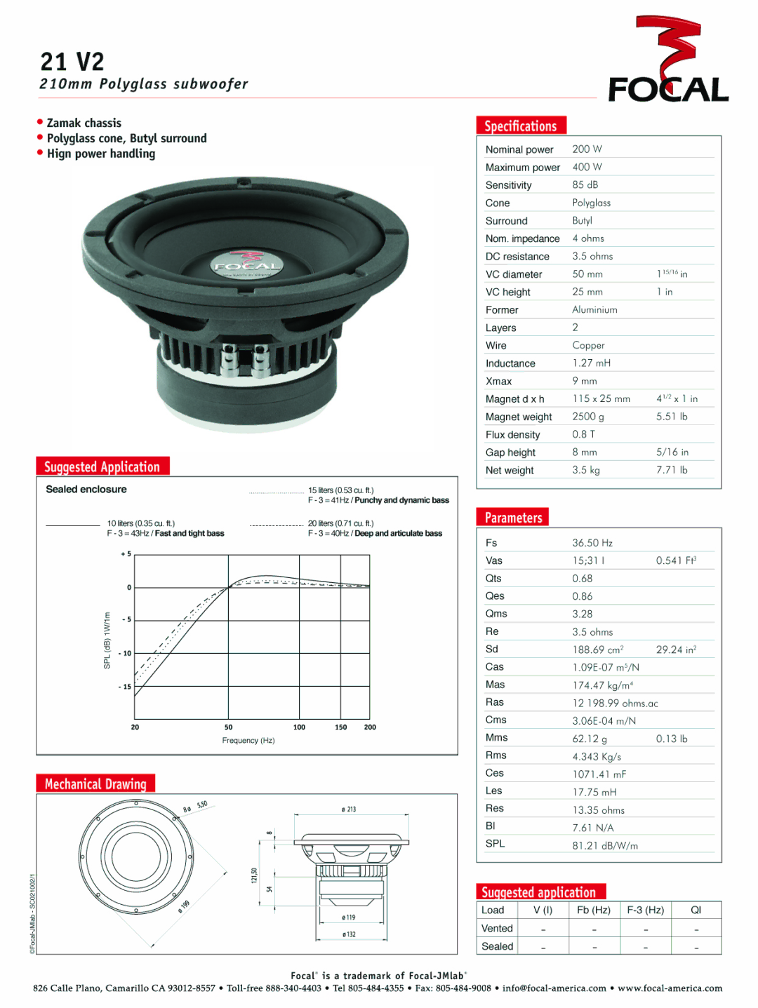 Focal 21 V2 manual 