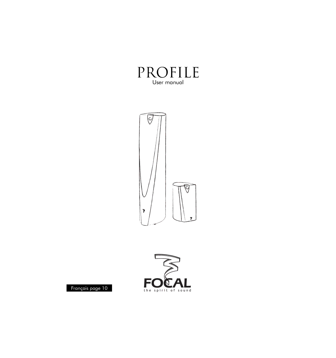 Focal Portable Speaker user manual Proﬁle 