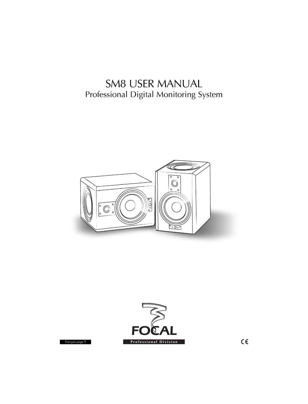 Focal SM8 user manual Professional Digital Monitoring System 