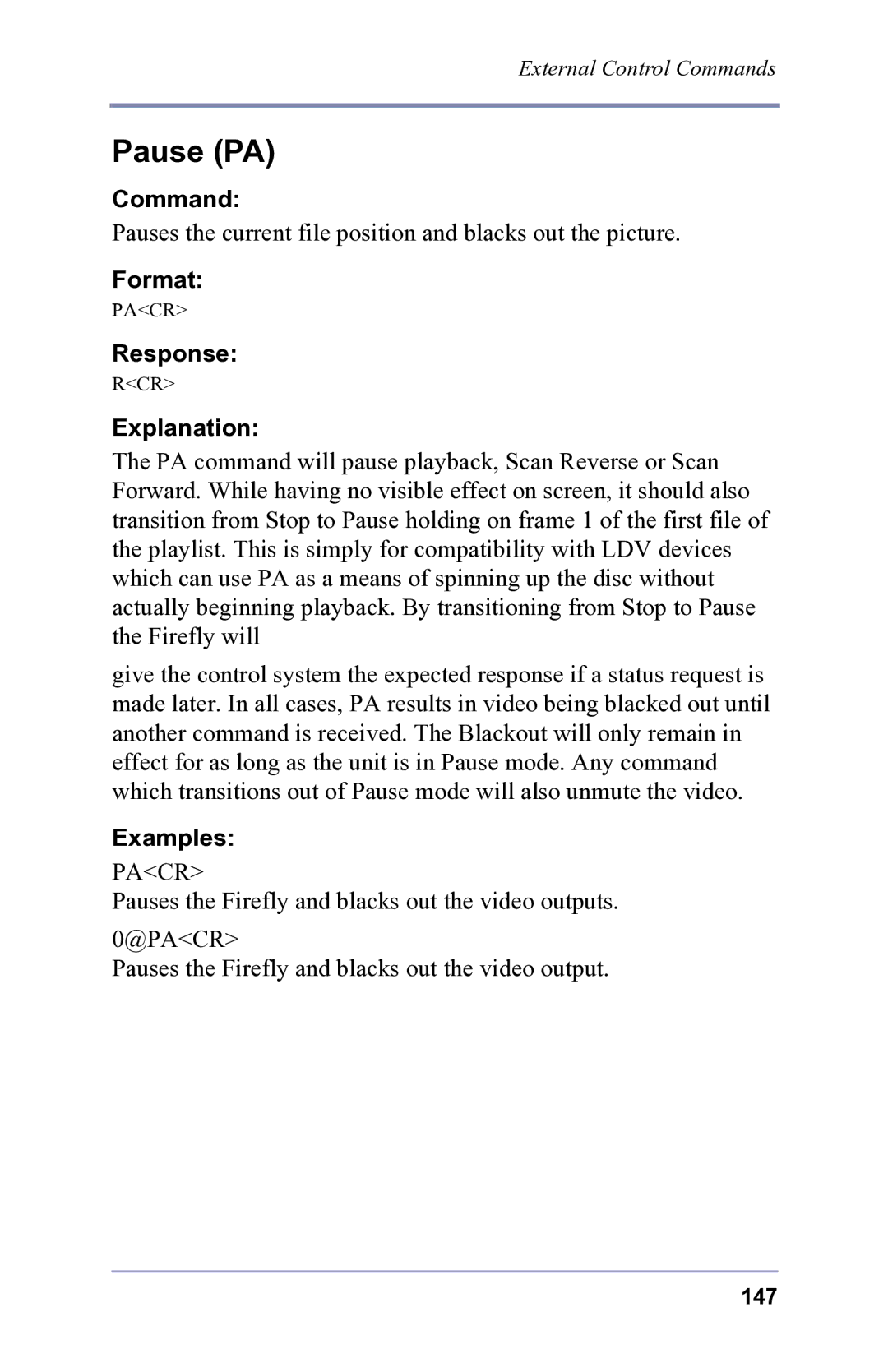 FOCUS Enhancements 3.2 user manual Pause PA 