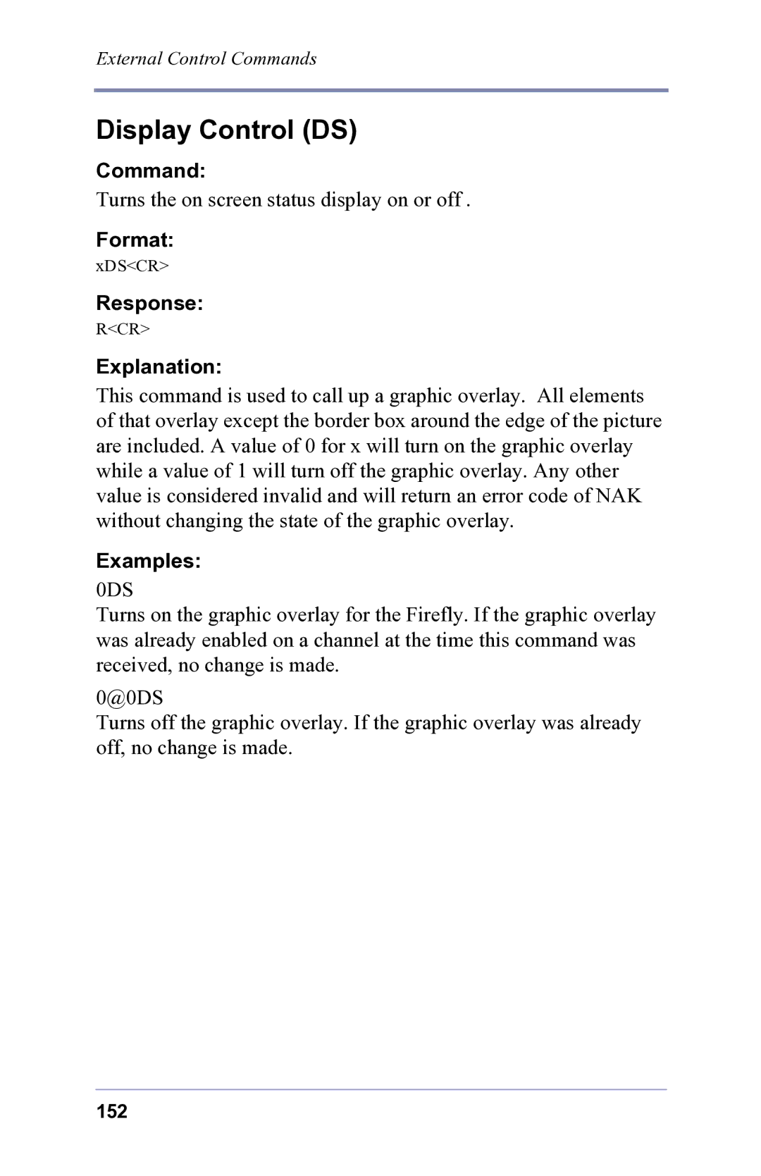 FOCUS Enhancements 3.2 user manual Display Control DS, 0DS 