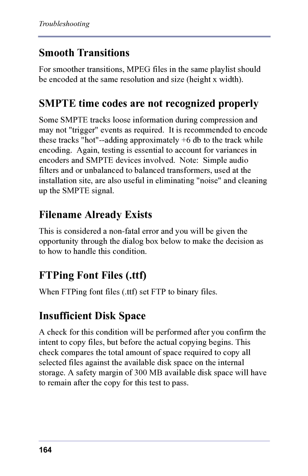 FOCUS Enhancements 3.2 Smooth Transitions, Smpte time codes are not recognized properly, Filename Already Exists 