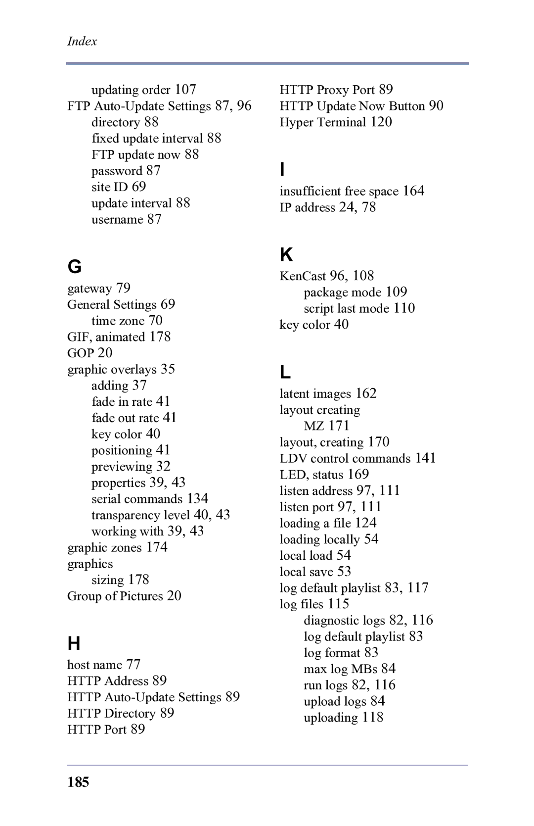 FOCUS Enhancements 3.2 user manual 185 