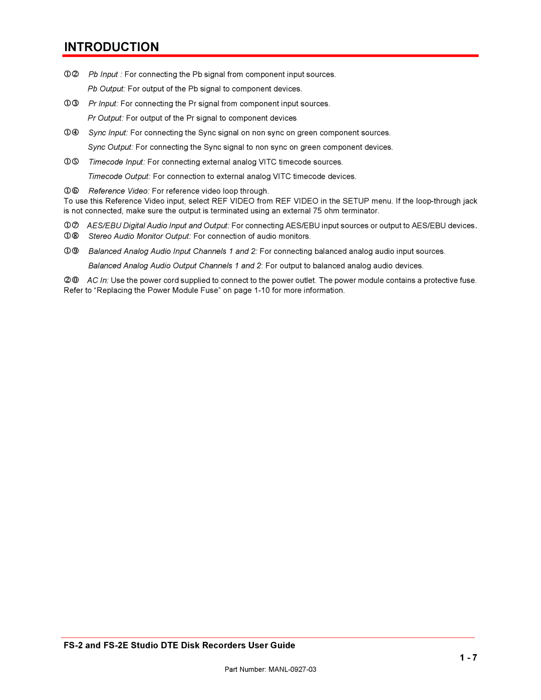 FOCUS Enhancements FS-2/2E manual Introduction 