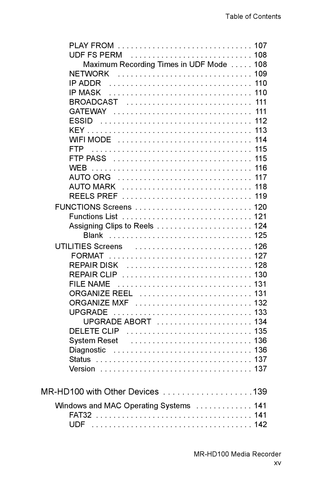 FOCUS Enhancements manual MR-HD100 with Other Devices 