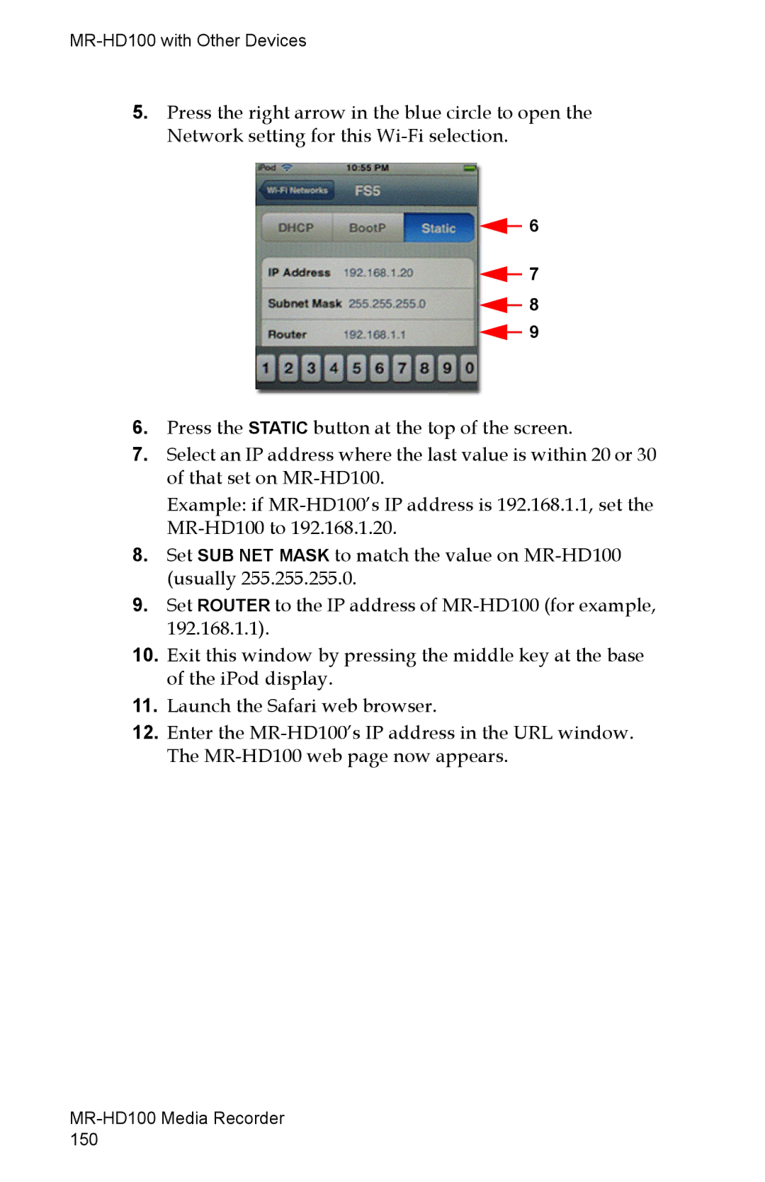 FOCUS Enhancements manual MR-HD100 with Other Devices 