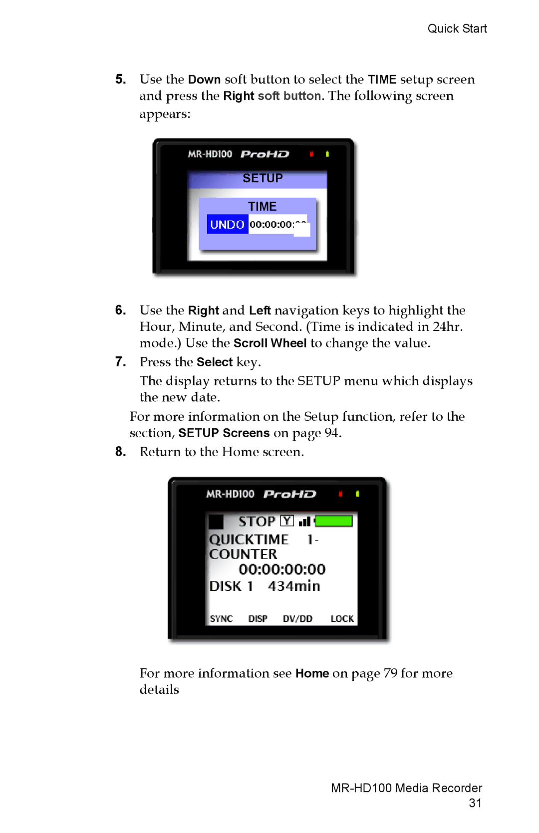 FOCUS Enhancements MR-HD100 manual Setup Time 