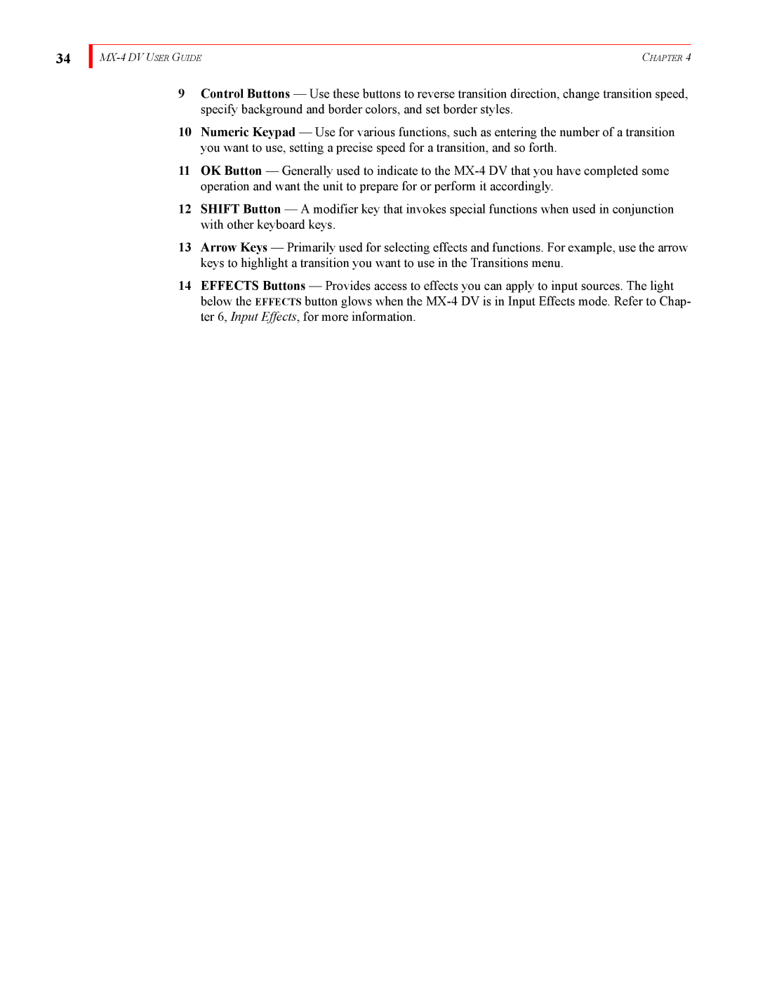 FOCUS Enhancements MX-4DV manual MX-4 DV User Guide 