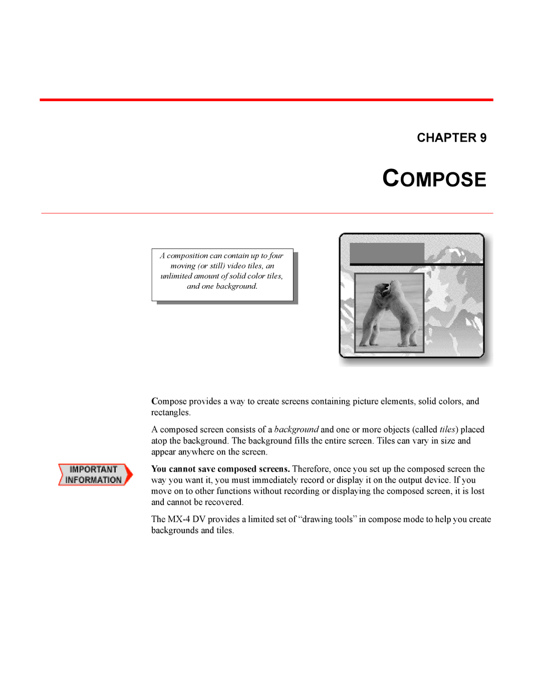 FOCUS Enhancements MX-4DV manual Compose 