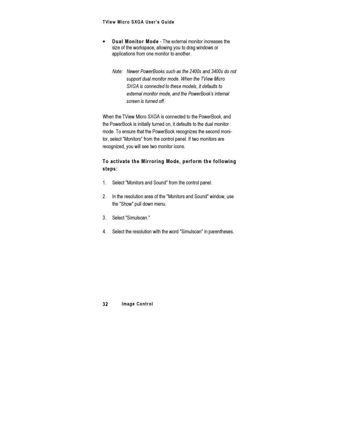 FOCUS Enhancements SXGA manual To activate the Mirroring Mode, perform the following steps 