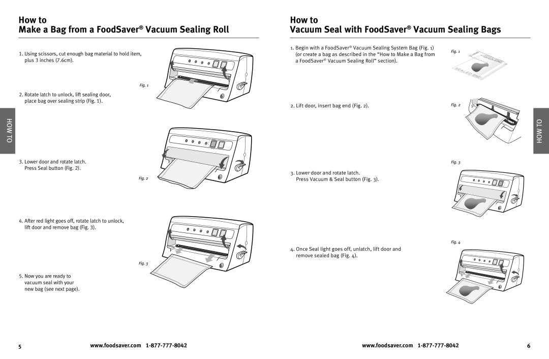 FoodSaver foodsaver vacuum sealing system user manual How to, FoodSaver Vacuum Sealing Roll section 