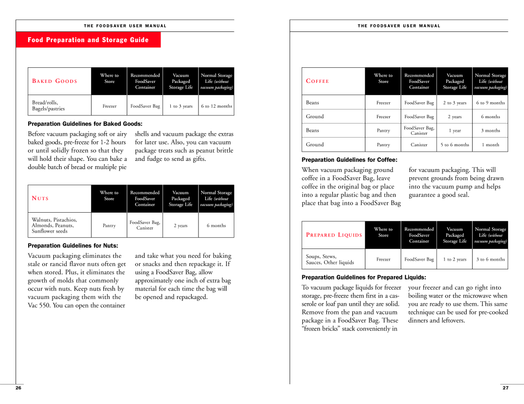 FoodSaver Vac 550 user manual Fudge to send as gifts, Into the vacuum pump and helps guarantee a good seal 