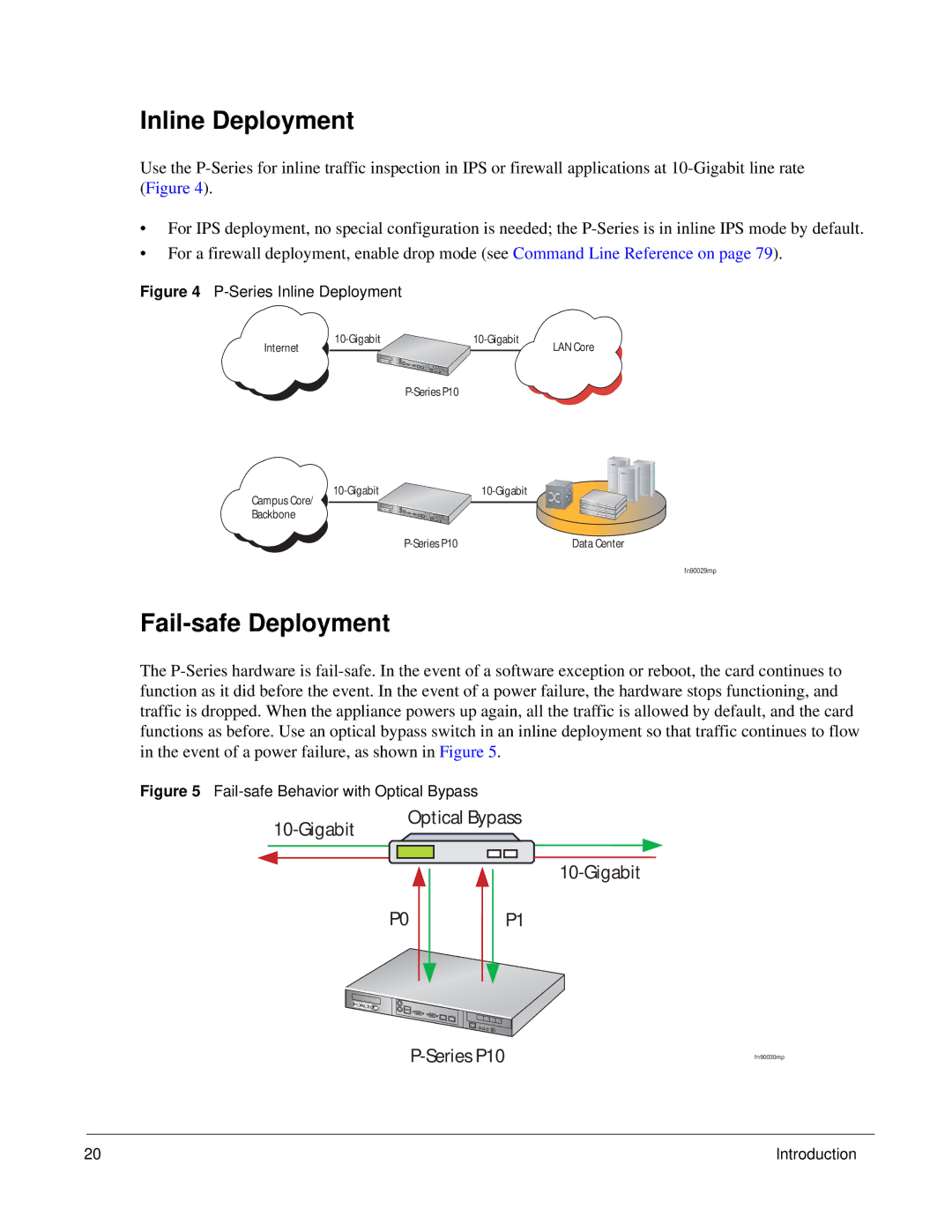 Force10 Networks 100-00055-01 manual Inline Deployment, Fail-safe Deployment 