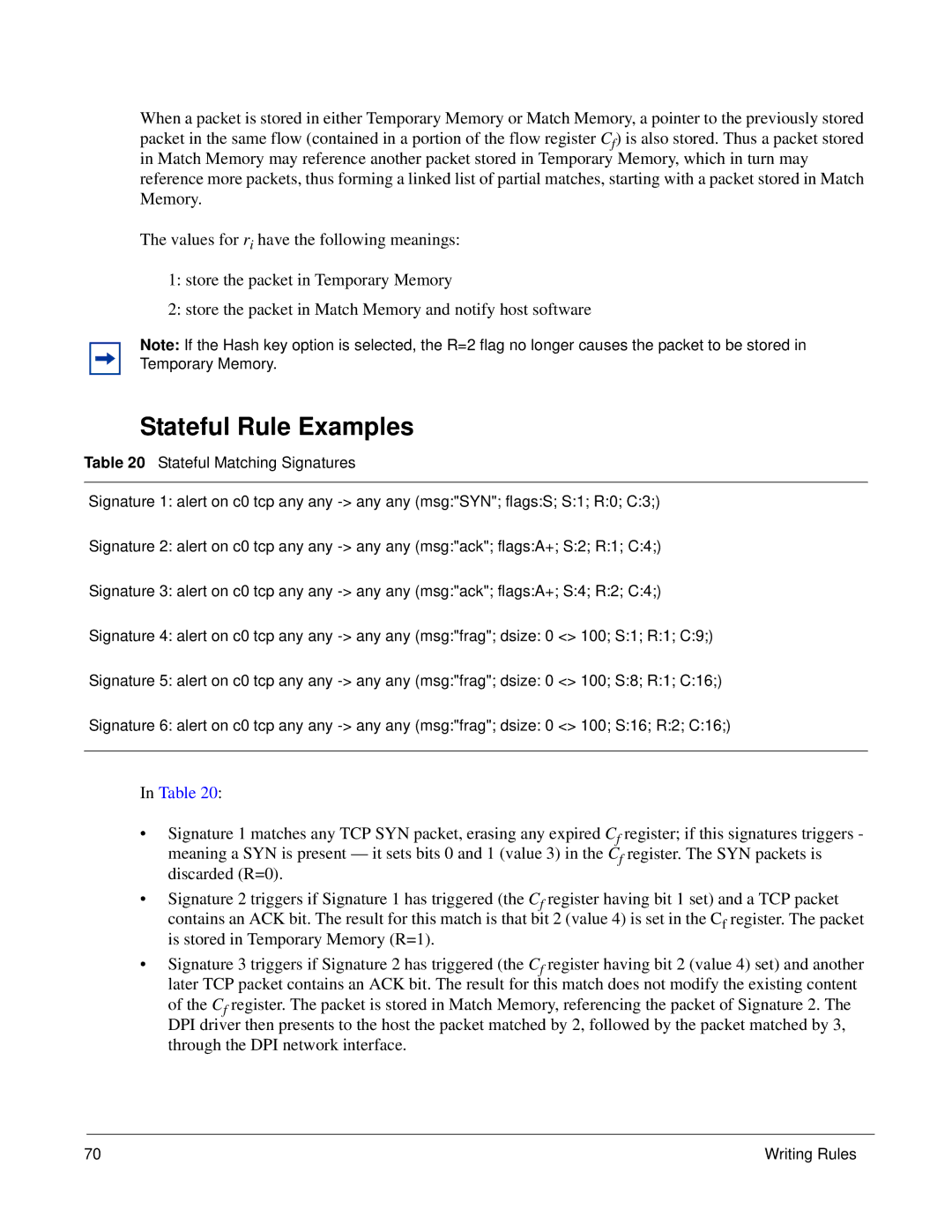 Force10 Networks 100-00055-01 manual Stateful Rule Examples 