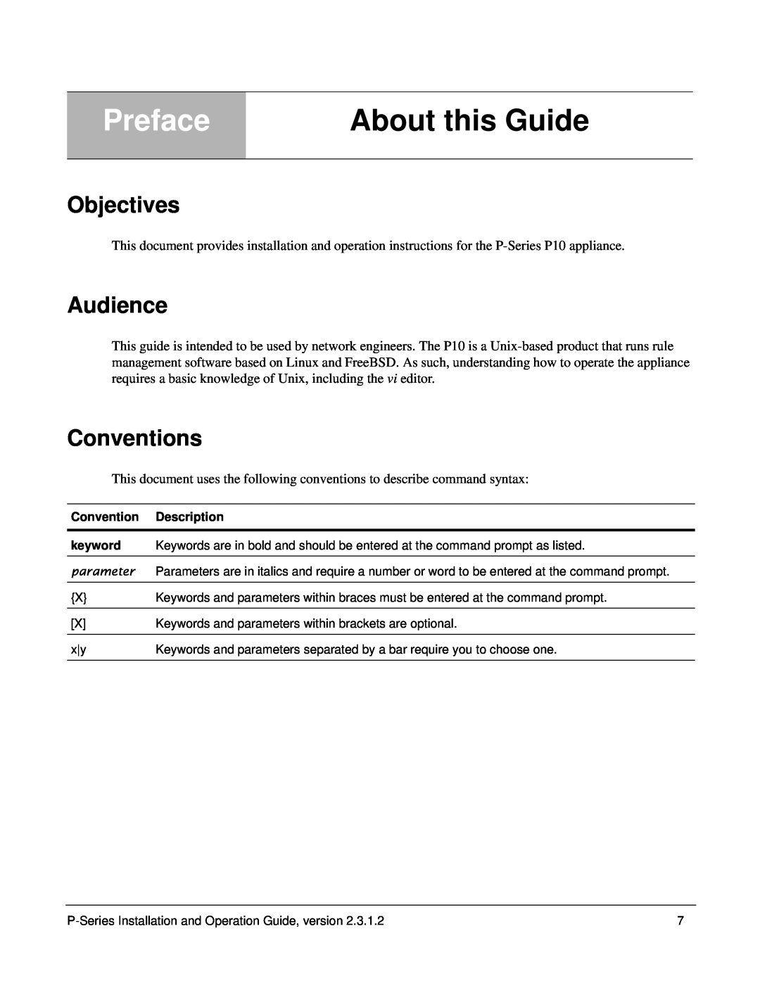 Force10 Networks 100-00055-01 manual Preface, About this Guide, Objectives, Audience, Conventions 