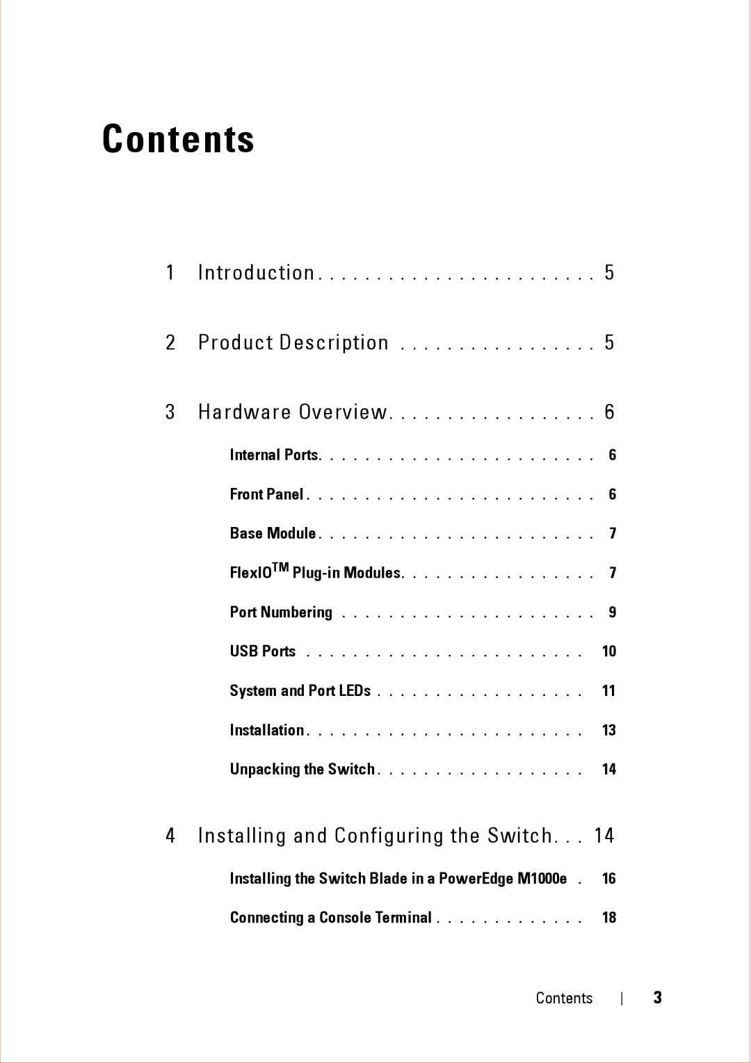 Force10 Networks CC-C-BLNK-LC manual Contents 