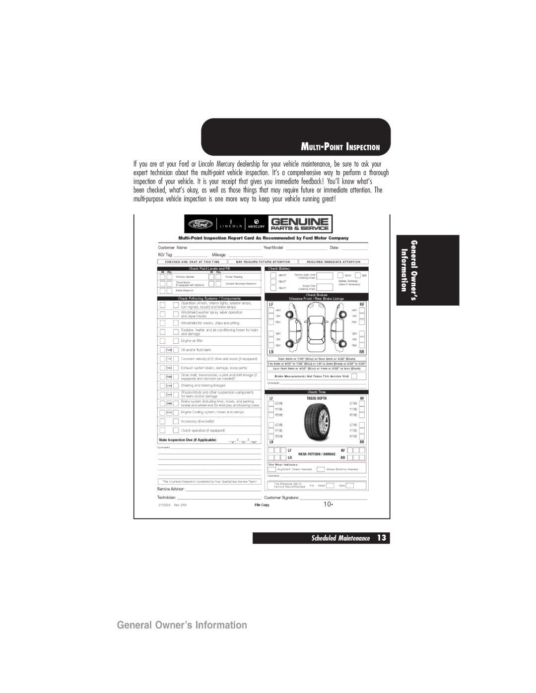 Ford 2007 manual Information 