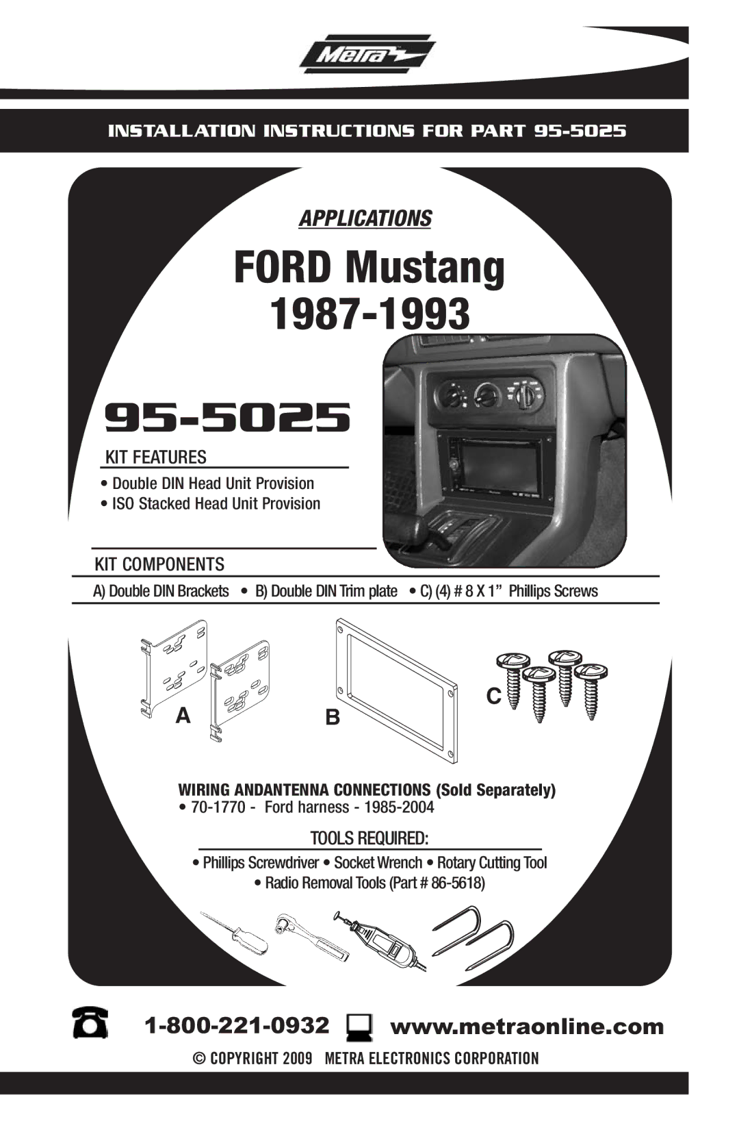 Ford 95-5025 installation instructions 