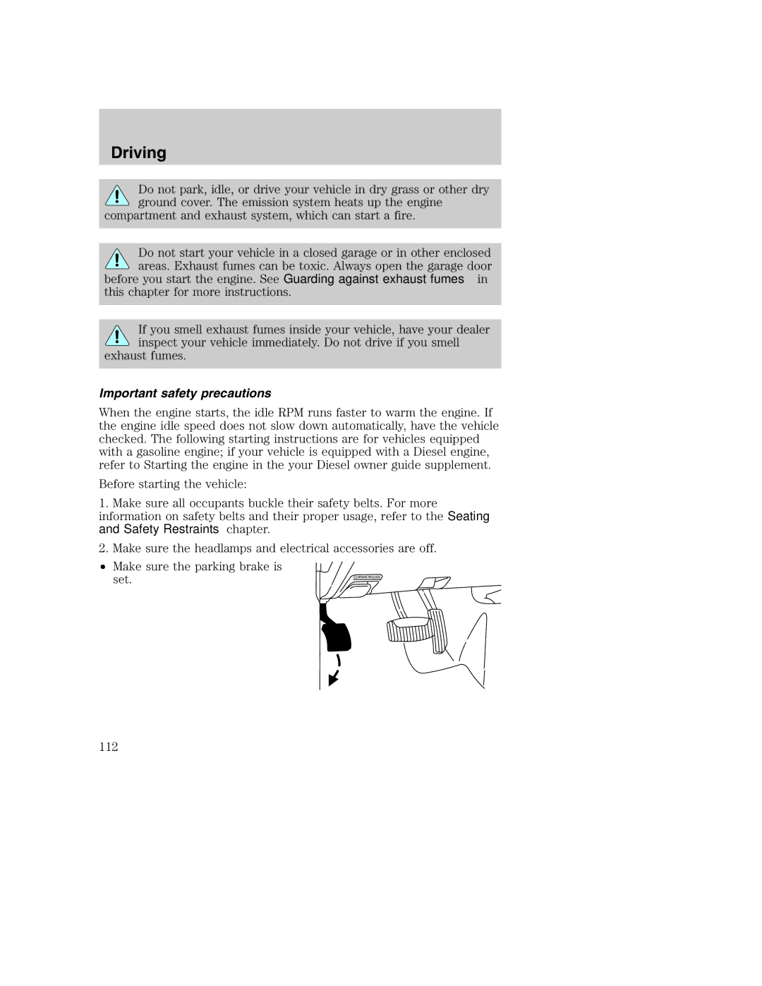 Ford AM/FM stereo manual Important safety precautions 