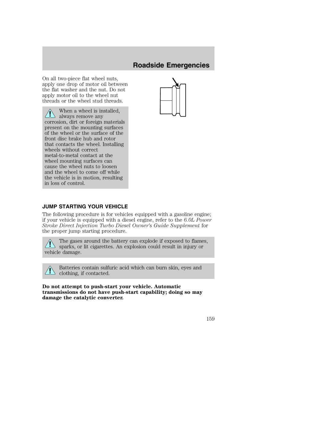 Ford AM/FM stereo manual Jump Starting Your Vehicle 