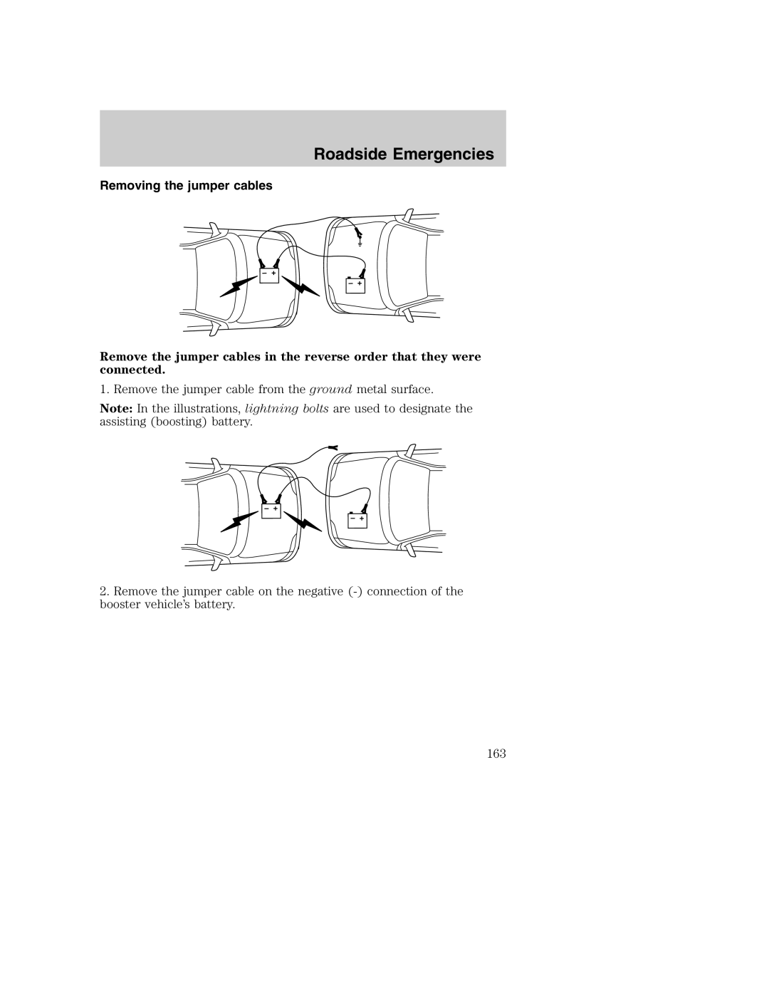 Ford AM/FM stereo manual Removing the jumper cables 