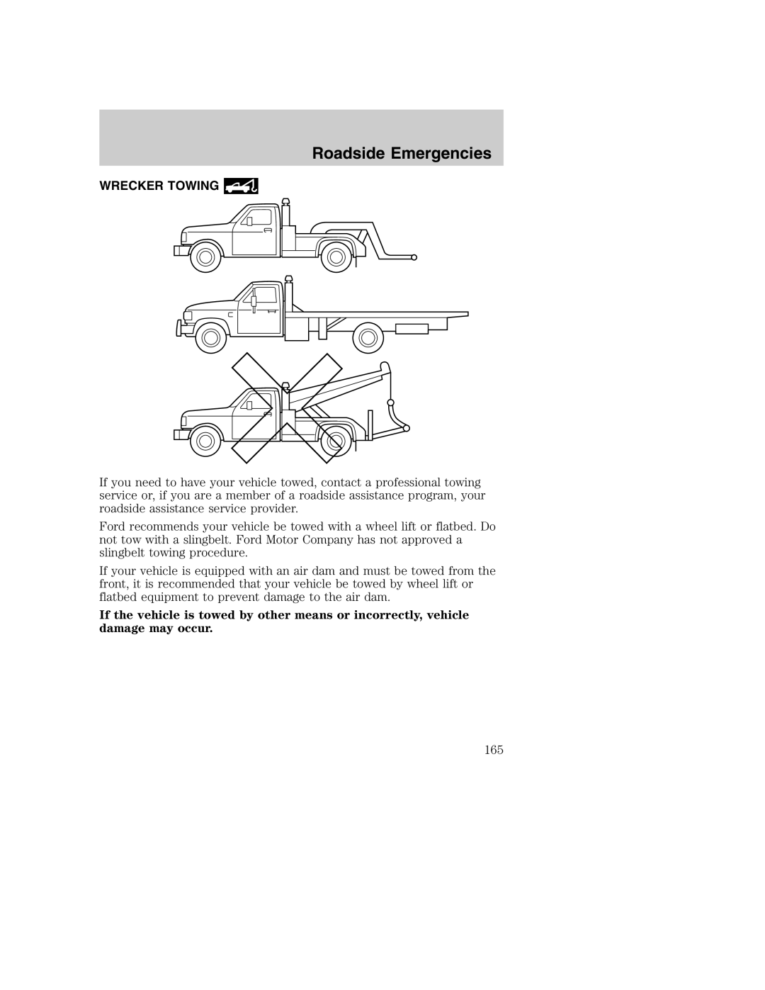 Ford AM/FM stereo manual Wrecker Towing 