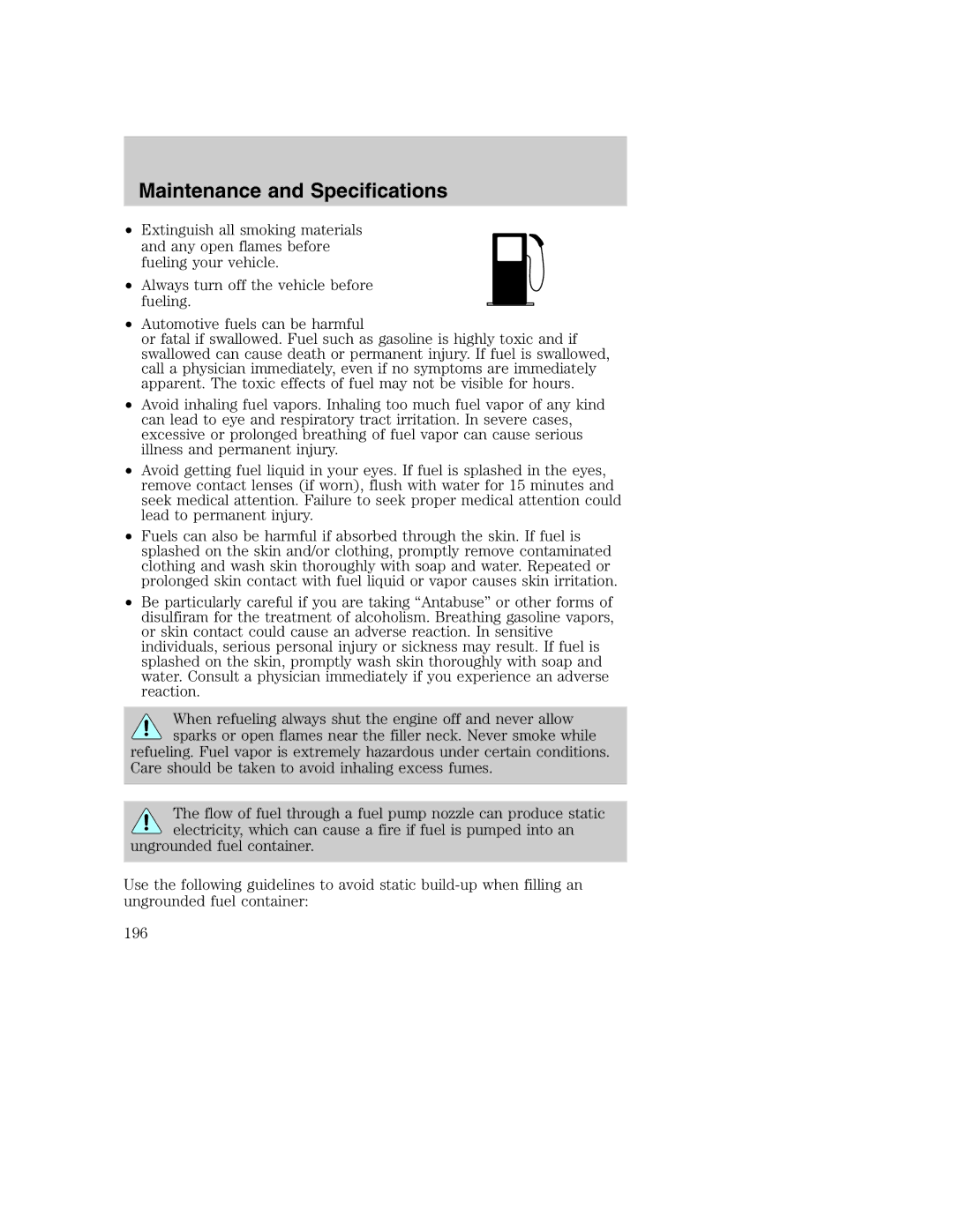 Ford AM/FM stereo manual Maintenance and Specifications 