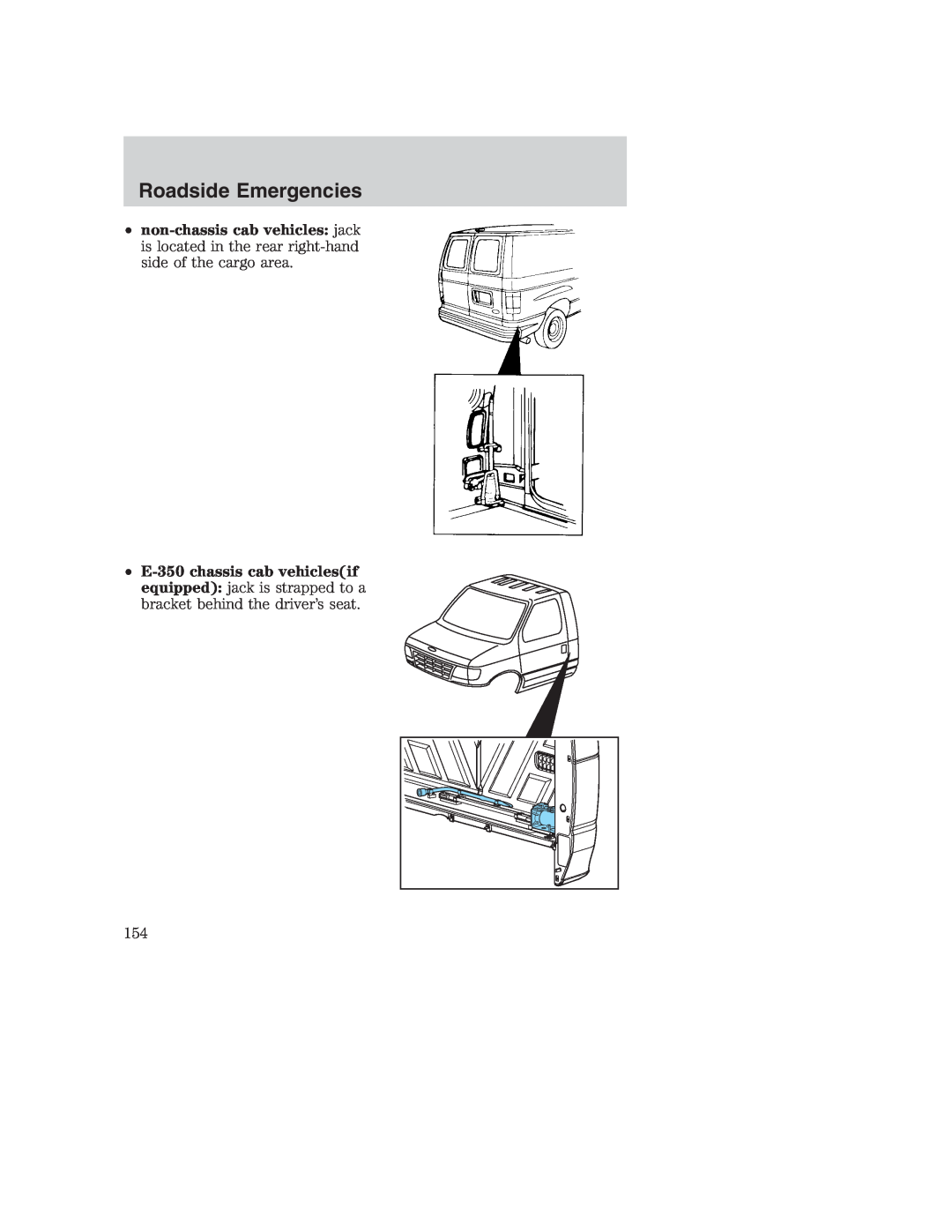 Ford AM/FM stereo manual Roadside Emergencies 