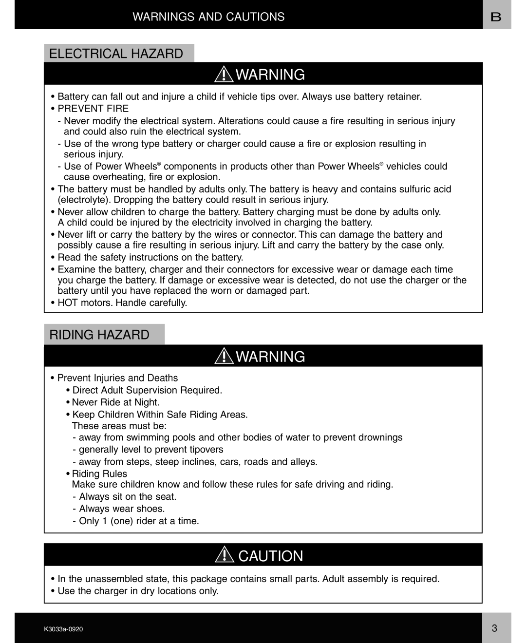 Ford F-150 owner manual Electrical Hazard 