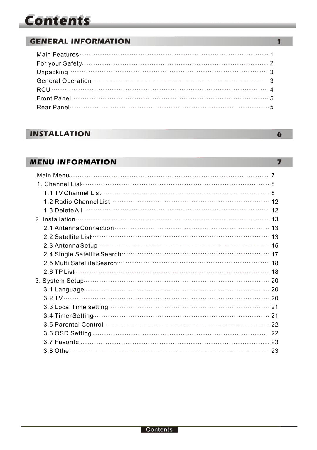 Fortec FS-4000v2 manual General Information 