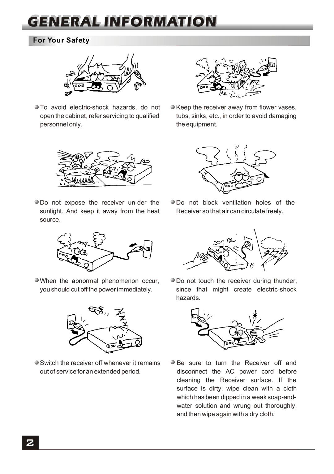 Fortec FS-4000v2 manual For Your Safety 