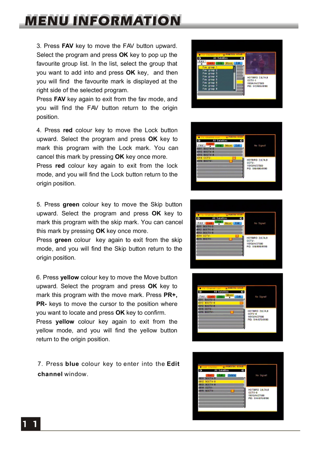 Fortec FS-4300 manual 