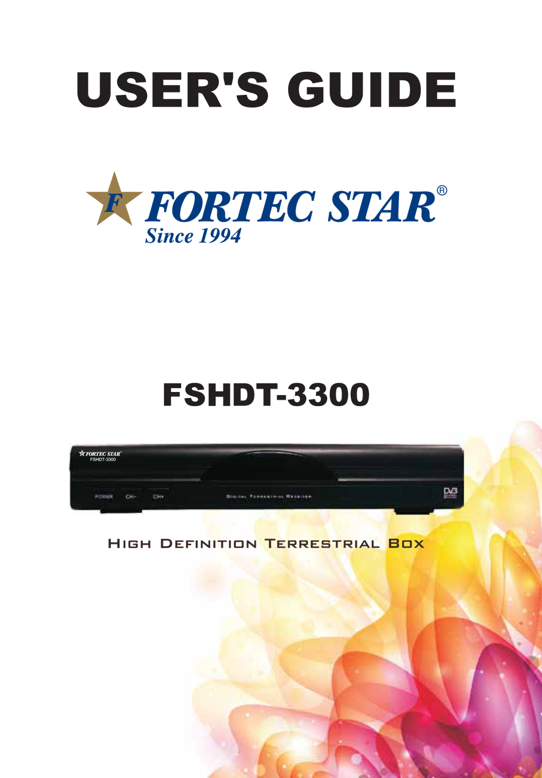 Fortec FSHDT-3300 manual 