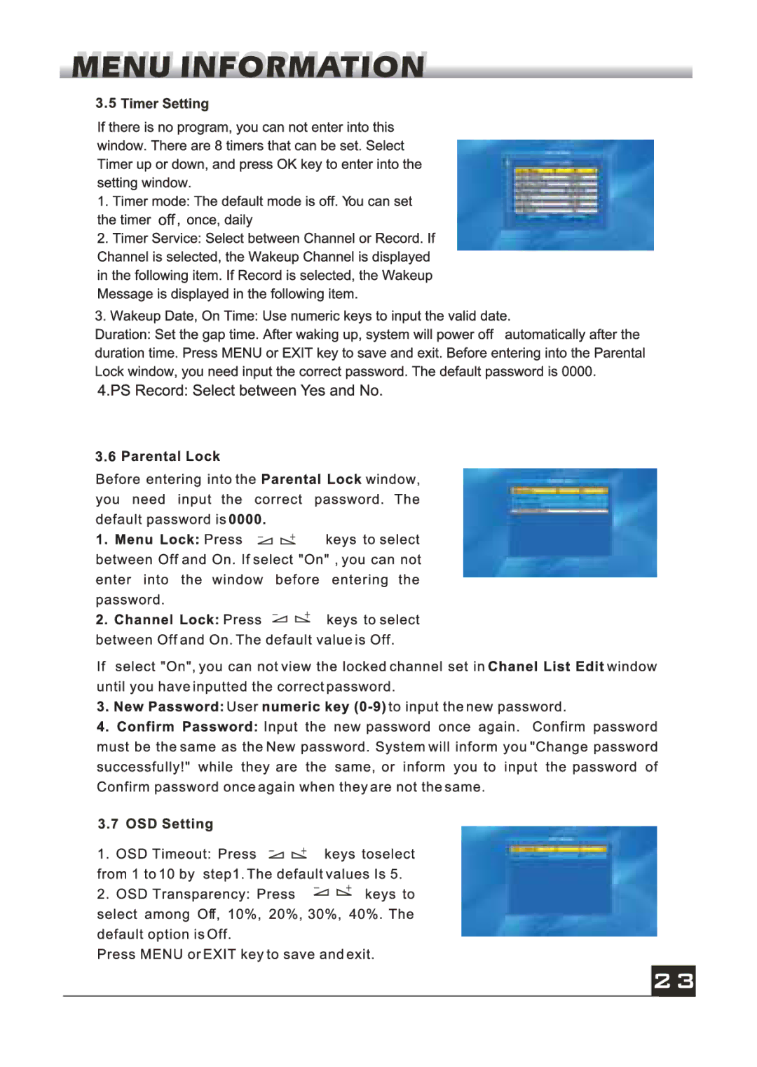 Fortec FSHDT-5000 manual 