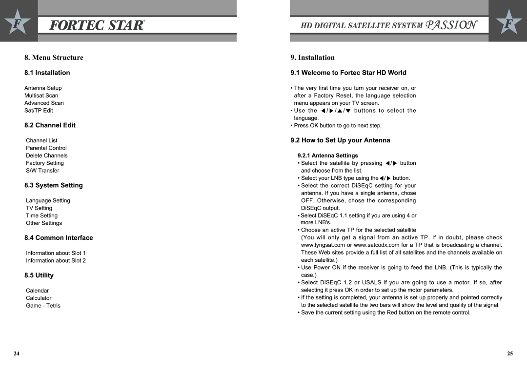 Fortec Passion manual 