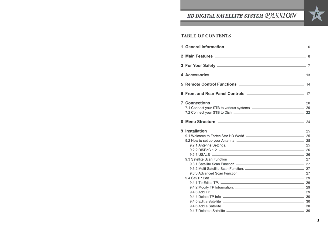 Fortec Passion manual 