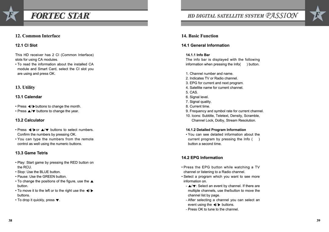 Fortec Passion manual 