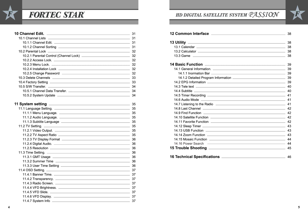 Fortec Passion manual Power Search 