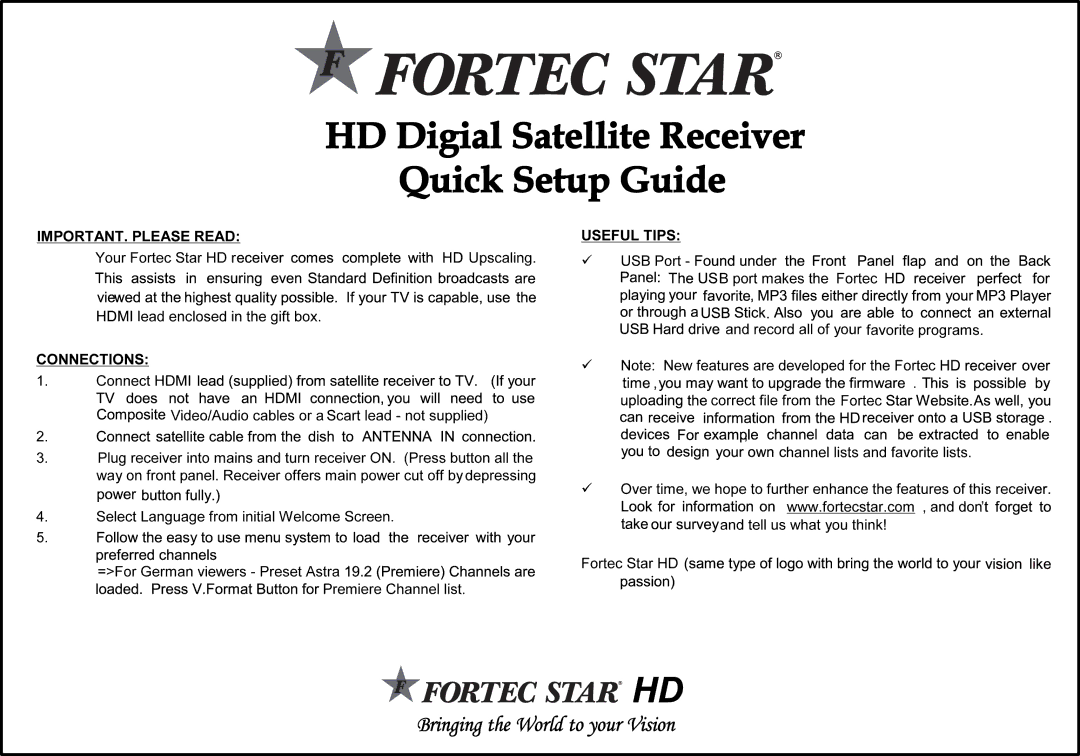 Fortec SC-606 manual 