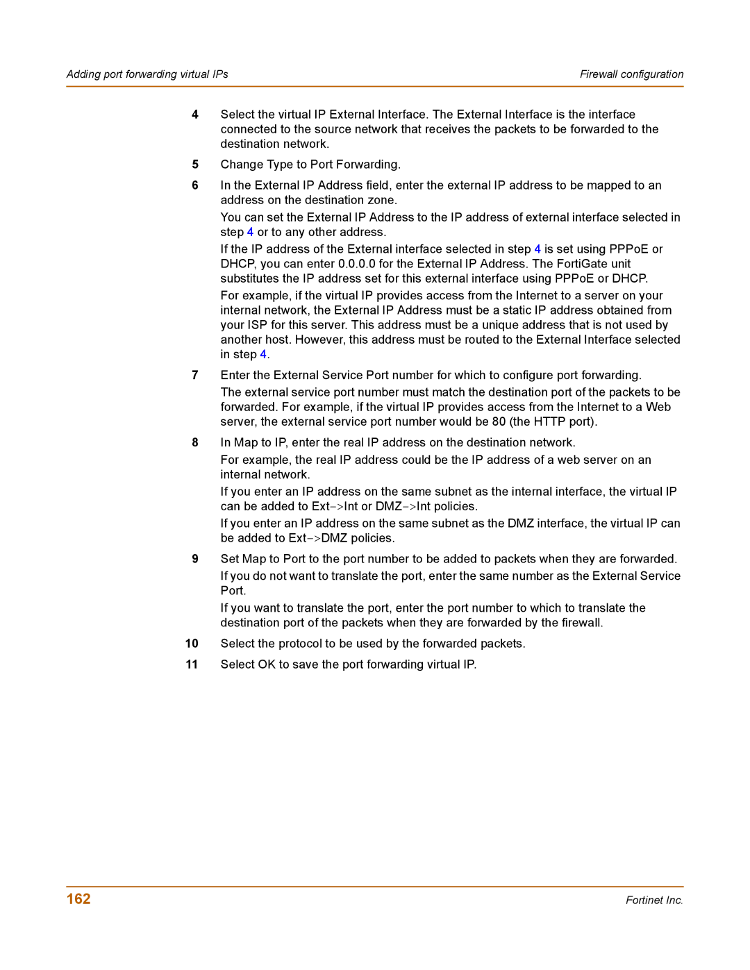 Fortinet 100 user manual 162 
