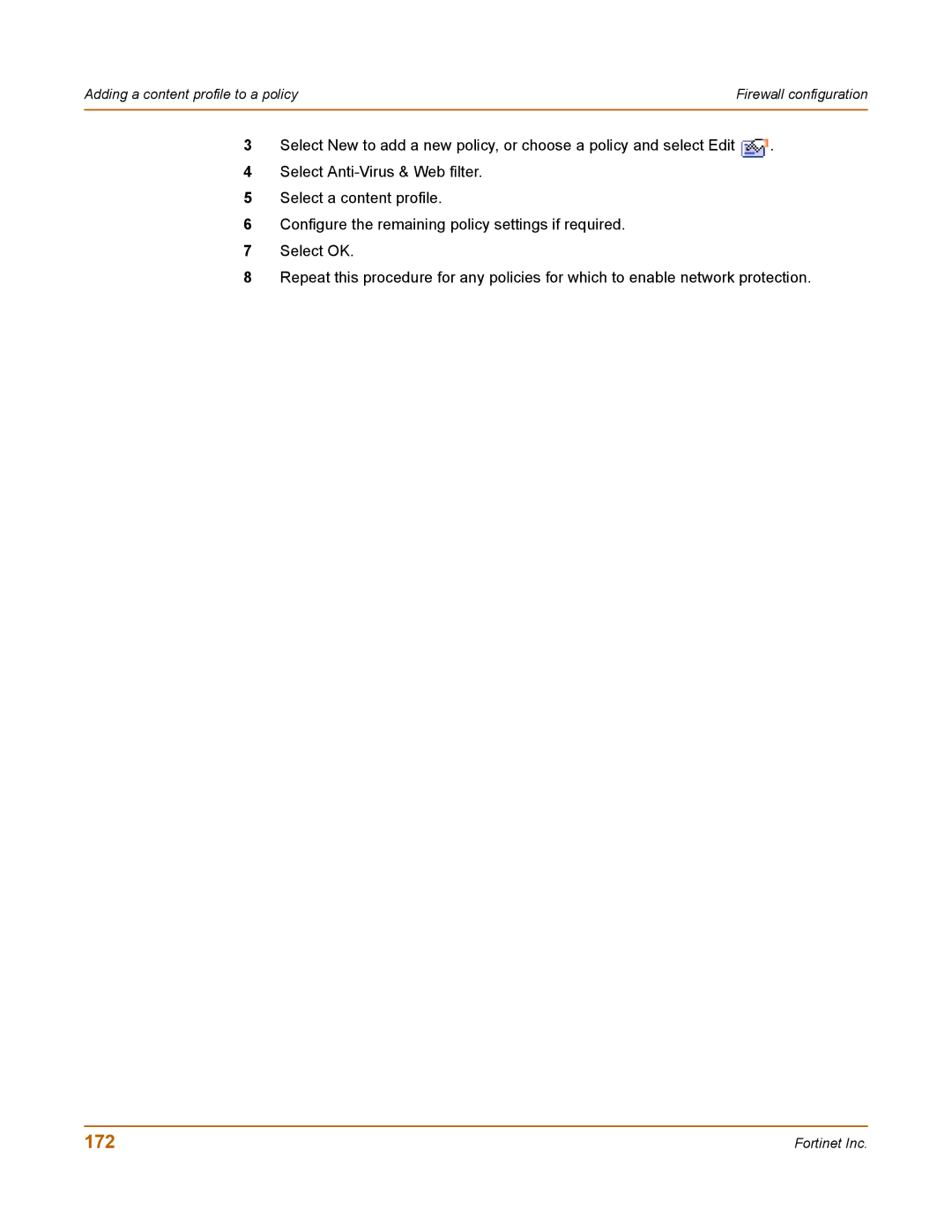 Fortinet 100 user manual 172 